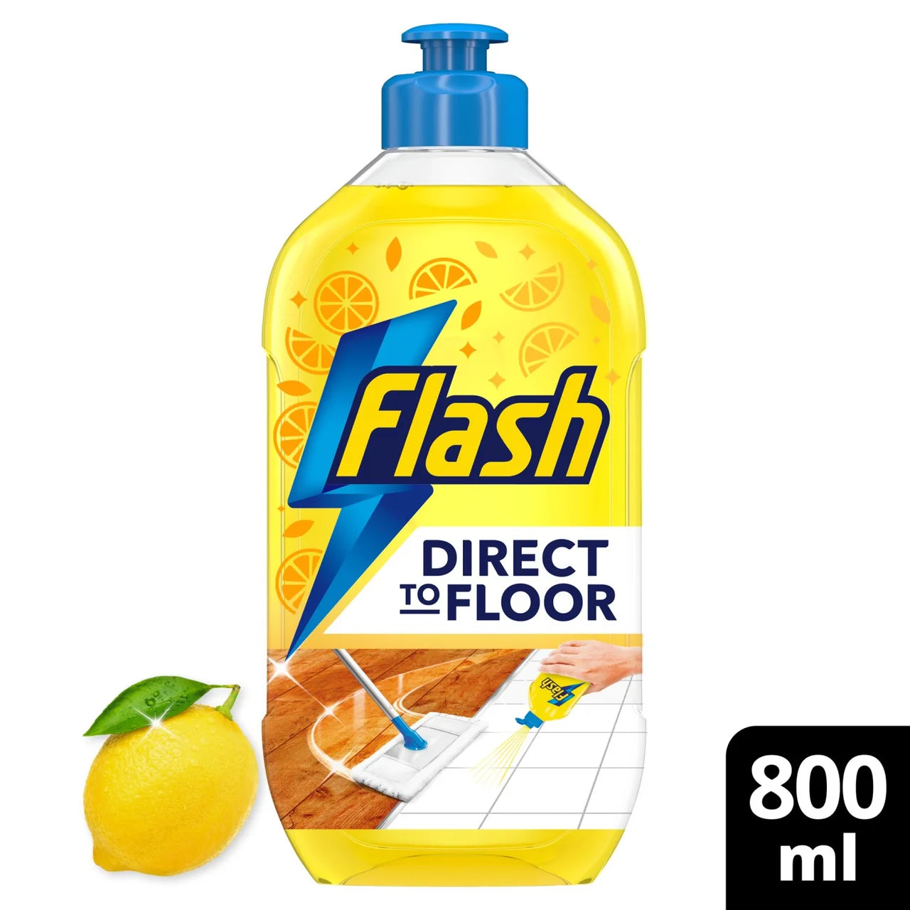 Flash Direct to Floor Cleaner Lemon 800ml