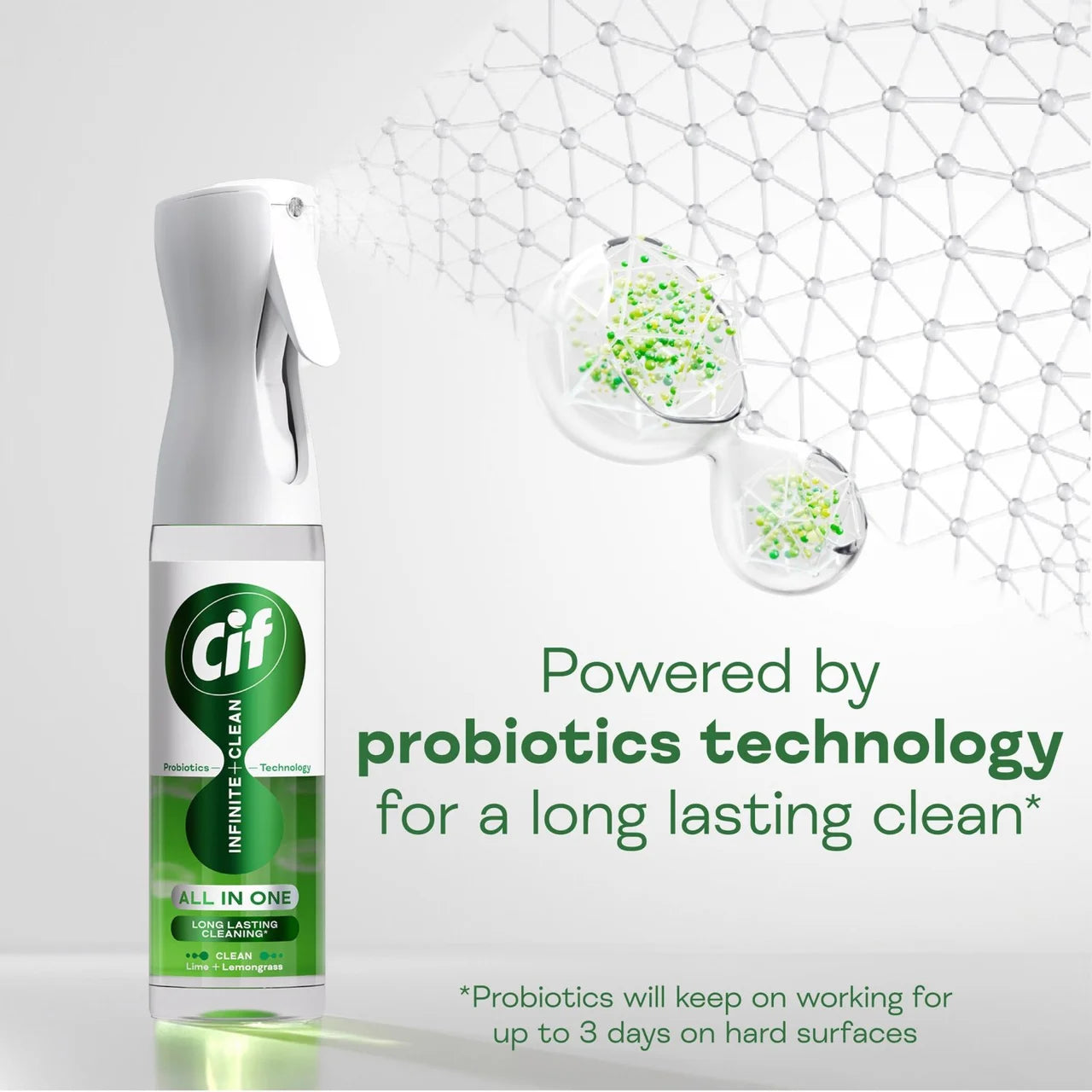 Cif Infinite Clean Lime & Lemongrass All In One Cleaning Spray 280ml