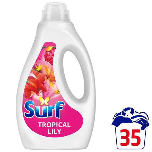 Surf Tropical Lily Liquid Laundry Washing Detergent 35 Washes 945ml