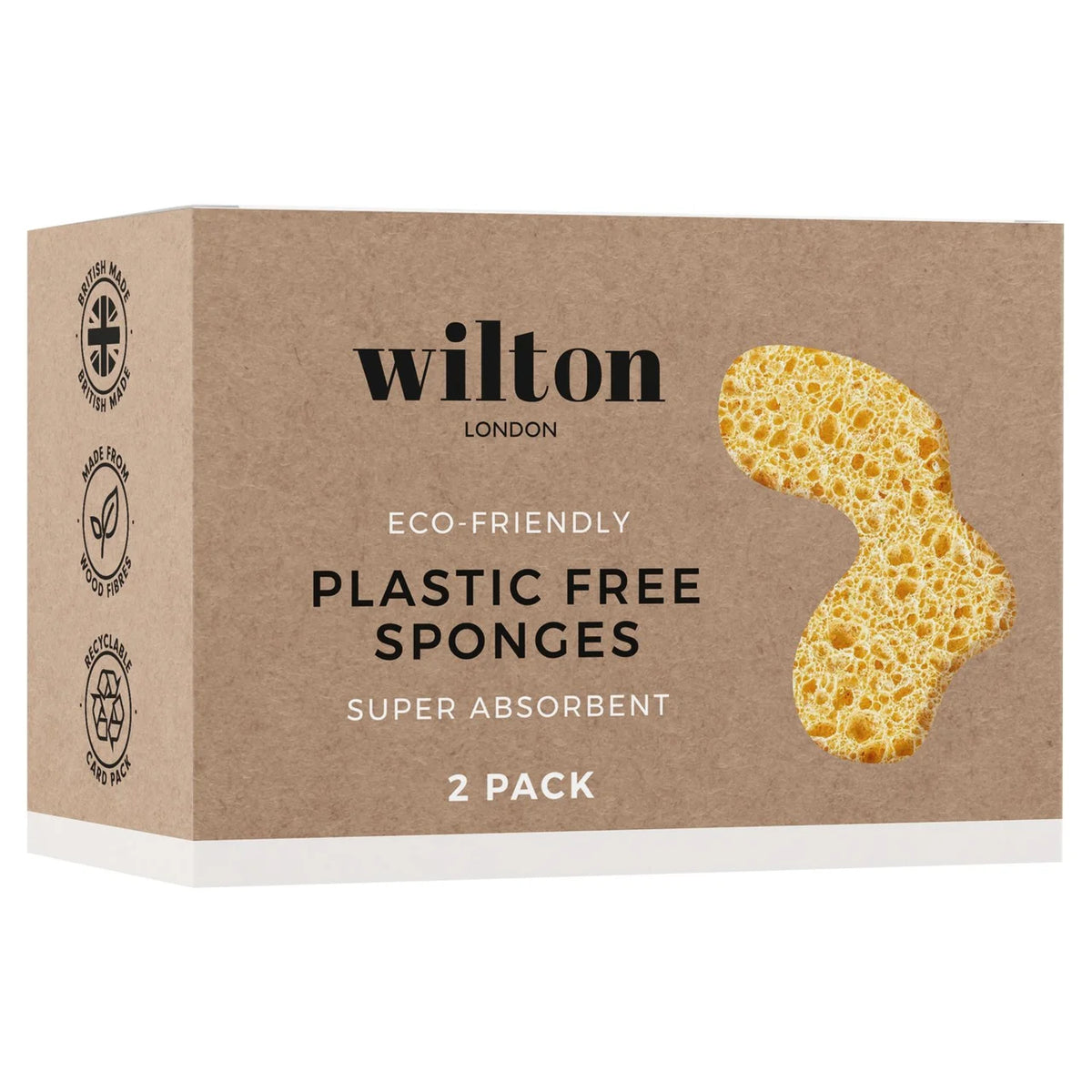 Wilton London Plastic Free Sponge Twin 2 per pack