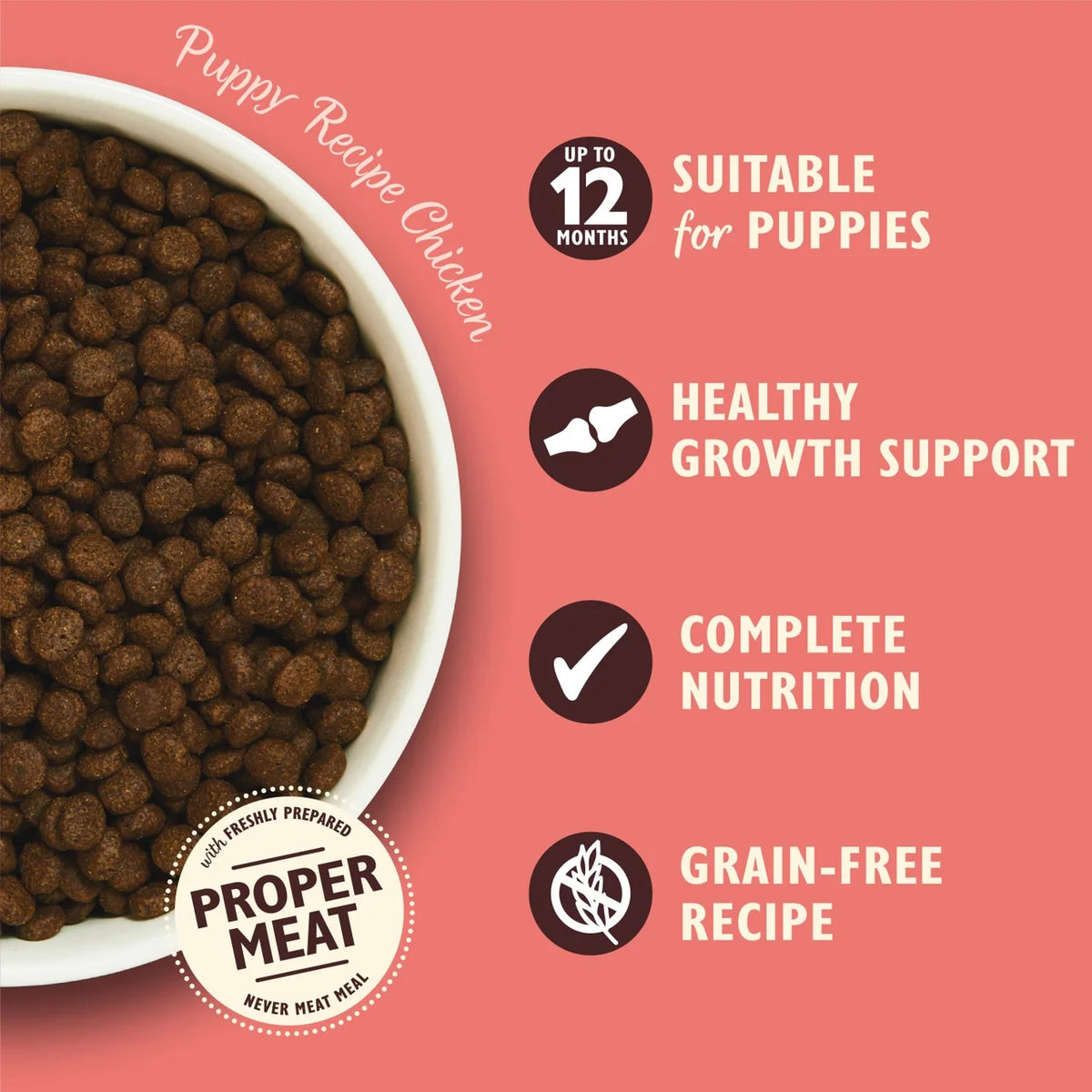 Lily's Kitchen Dog Chicken & Salmon Puppy Recipe Dry Food 2.5kg