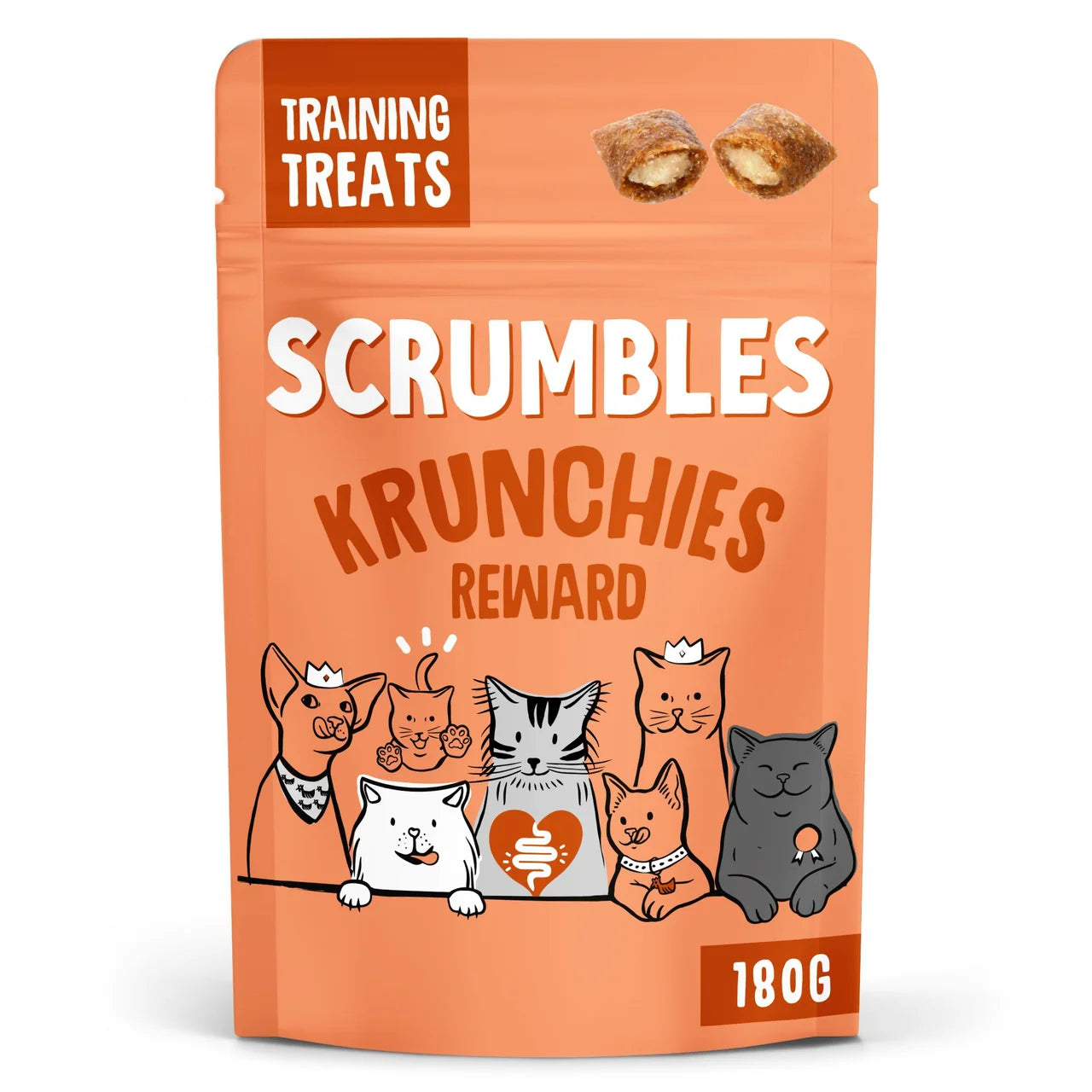 Scrumbles Cat Treats Chicken Krunchies 180g