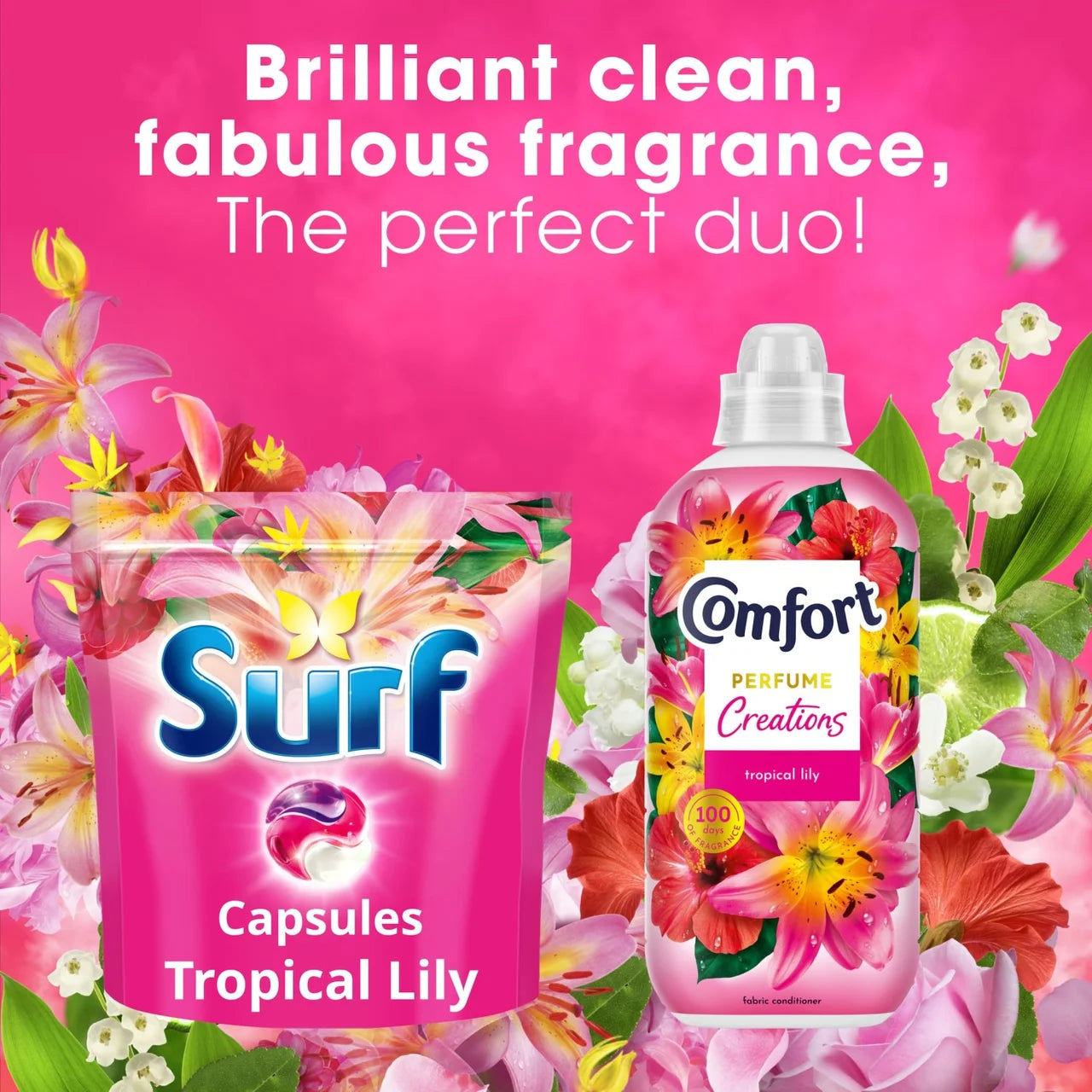 Surf Tropical Lily Washing Capsules 2 x 39 per pack