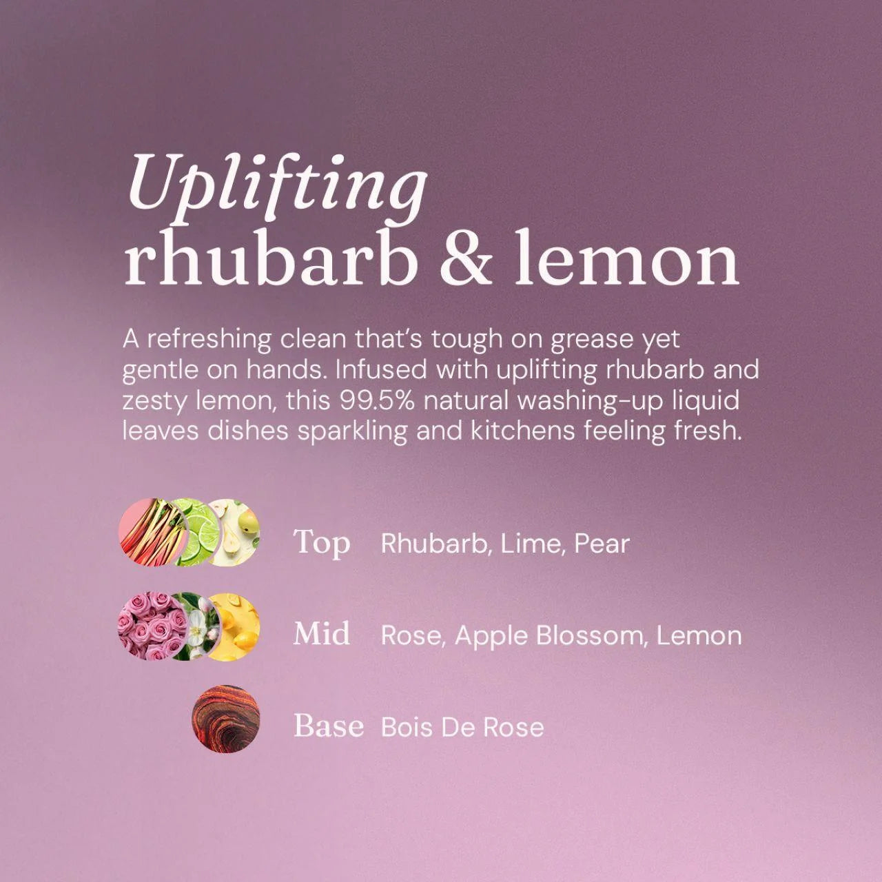 Miniml Washing Up Liquid Rhubarb & Lemon 1L