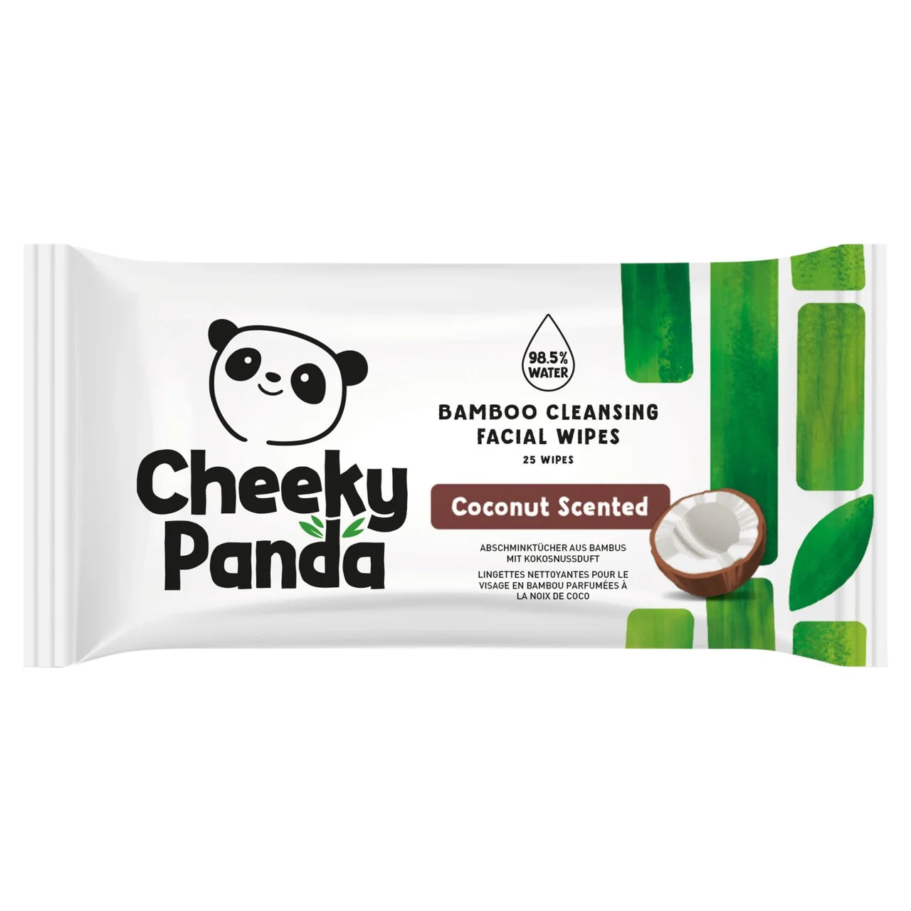 Cheeky Panda Bamboo Coconut Facial Cleansing Wipes 25 per pack