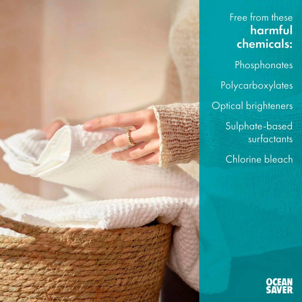 OceanSaver Eco Laundry Detergent Sheets Non Bio 30 Washes
