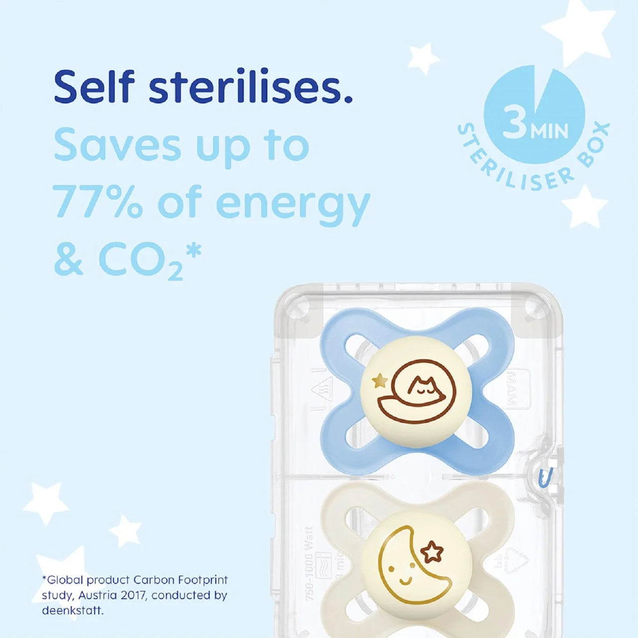 MAM Start 0-2m Night Soother 2 per pack