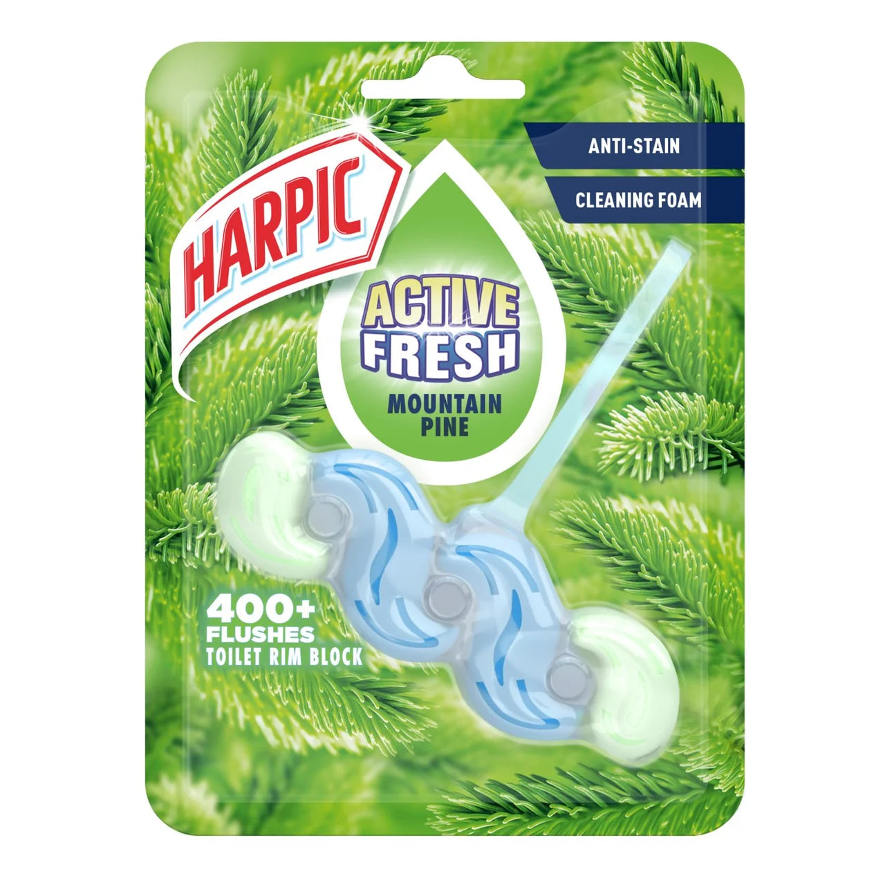 Harpic Fresh Power 6 Rim Block Mountain Pine Toilet Cleaner 39g