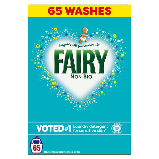Fairy Non Bio Washing Powder for Sensitive Skin 65 Washes 3250g