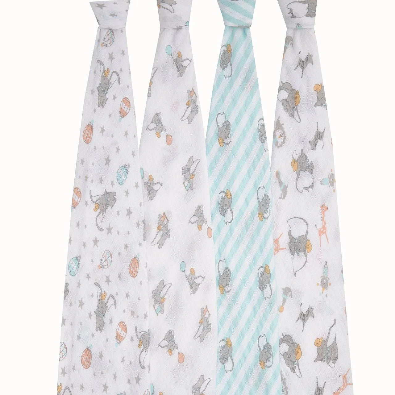 Aden + Anais Muslin Swaddle Blankets Dumbo 4 per pack
