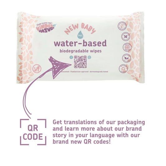 Kinder by Nature Water-Based Wipes 8 x 56 per pack