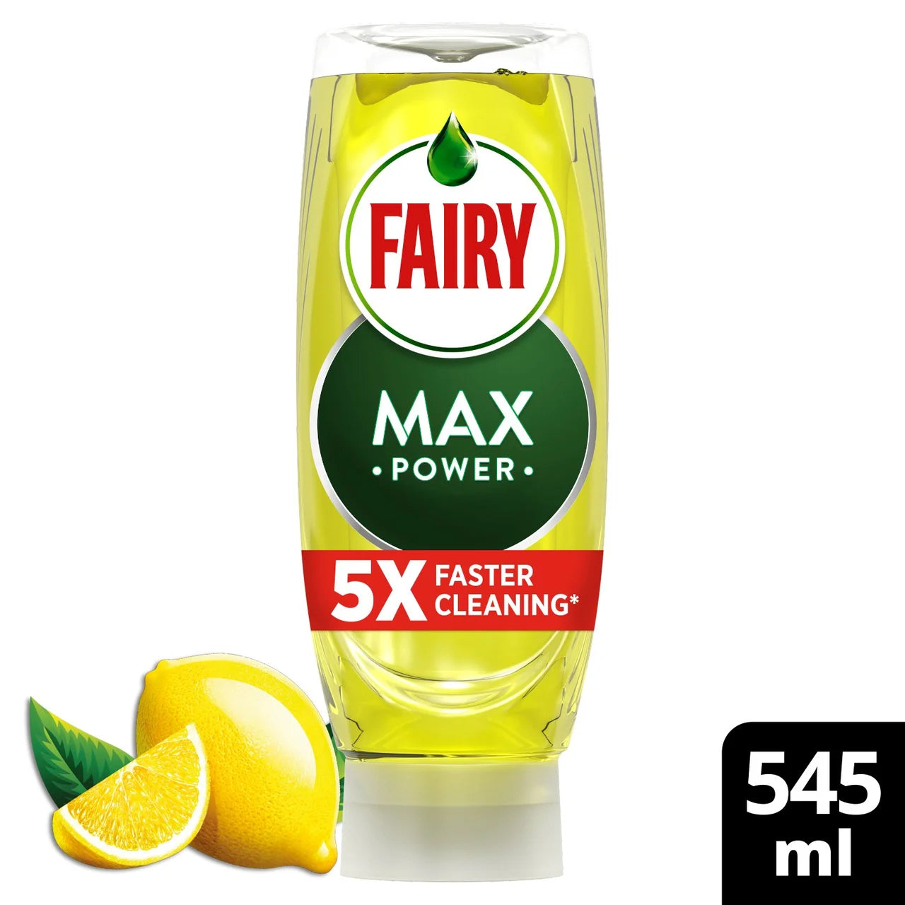 Fairy MaxPower Washing Up Liquid Lemon 545ml