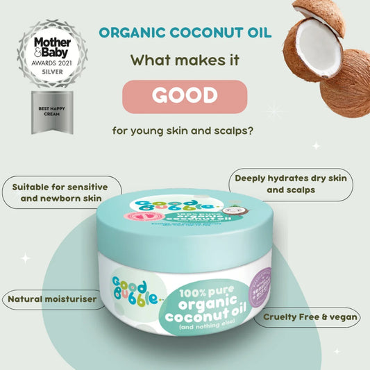 Good Bubble Organic Coconut Oil 185g
