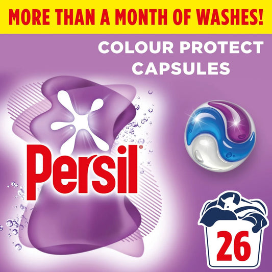 Persil Colour 3 in 1 Laundry Washing Detergent Capsules 26 Washes