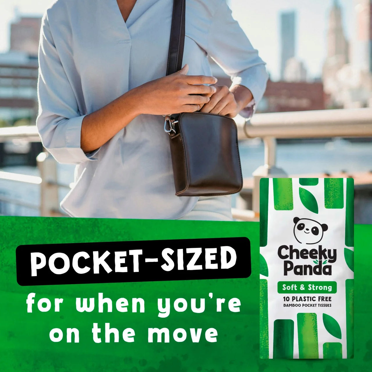 Cheeky Panda Paper Wrapped Bamboo Pocket Tissue 8 x 10 per pack