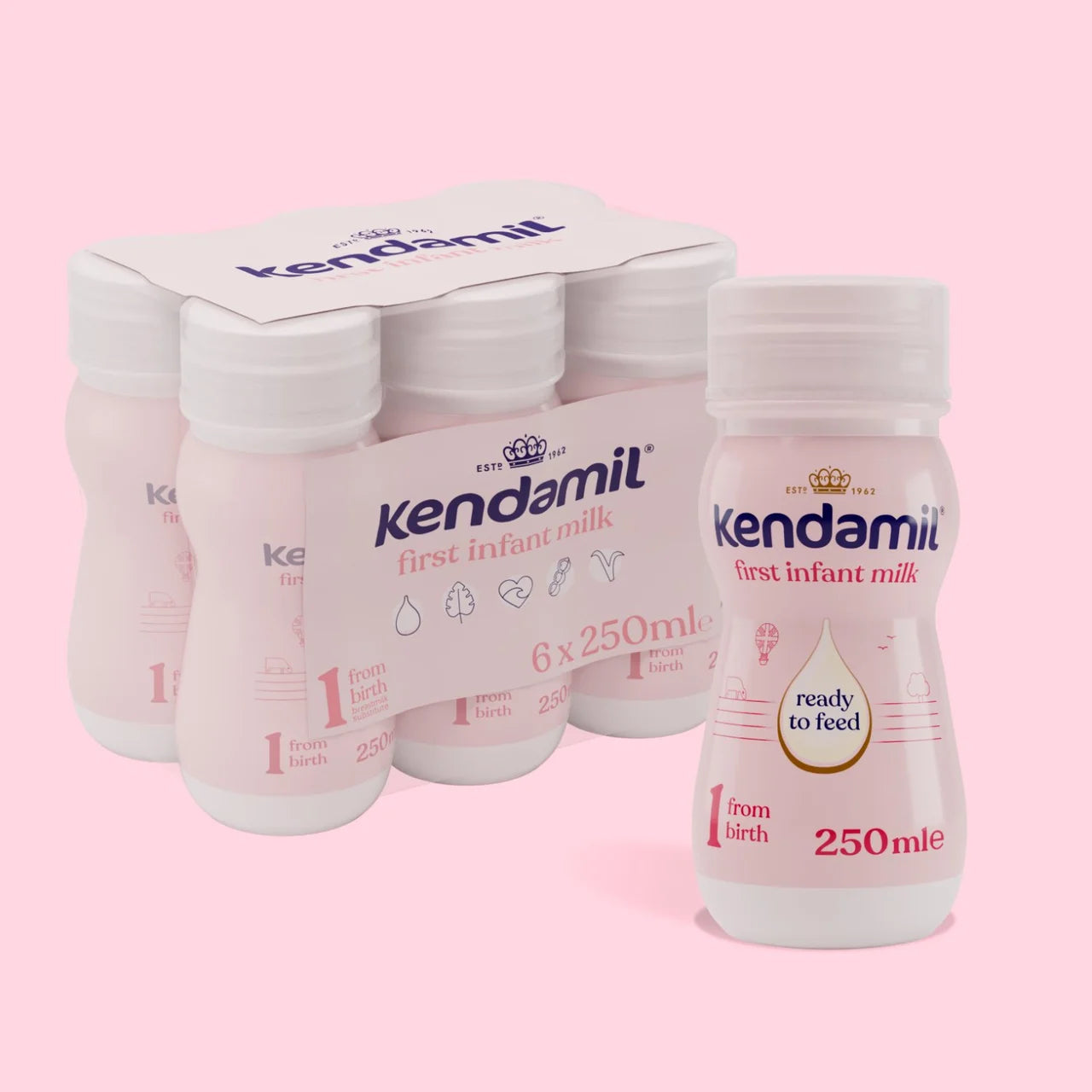 Kendamil Ready to Feed First Infant Milk 6 x 250ml