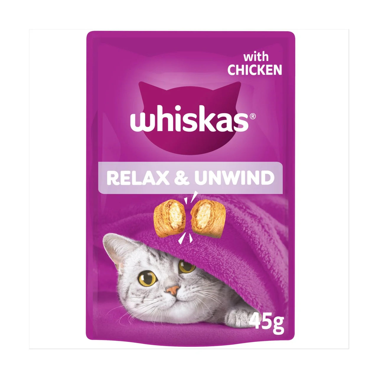Whiskas Relax & Unwind Cat Treat Biscuits 45g