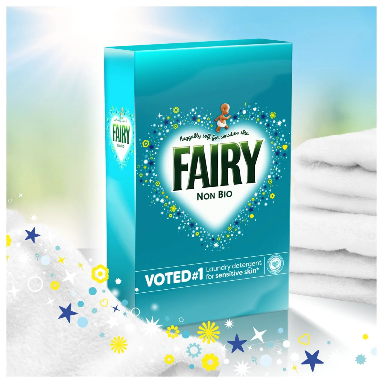 Fairy Non Bio Washing Powder for Sensitive Skin 65 Washes 3250g