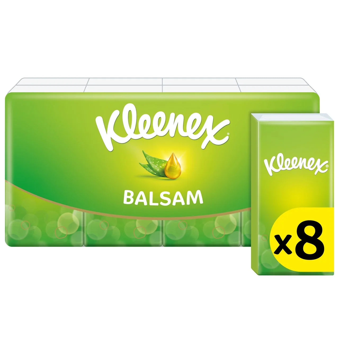Kleenex Balsam Tissues Pocket Pack 8 x 9 per pack