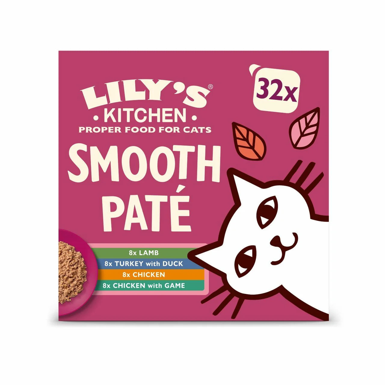 Lily's Kitchen Cat Wet Everyday Favourites Pate Multipack 32 x 85g