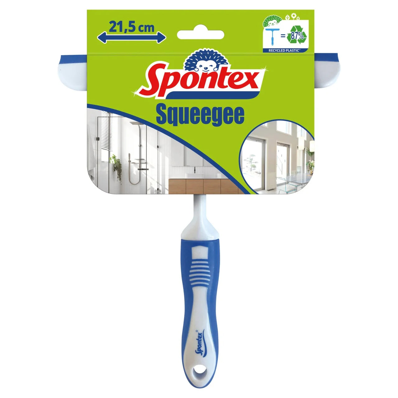Spontex Window & Shower Squeegee Streak Free Bathroom Glass Cleaner