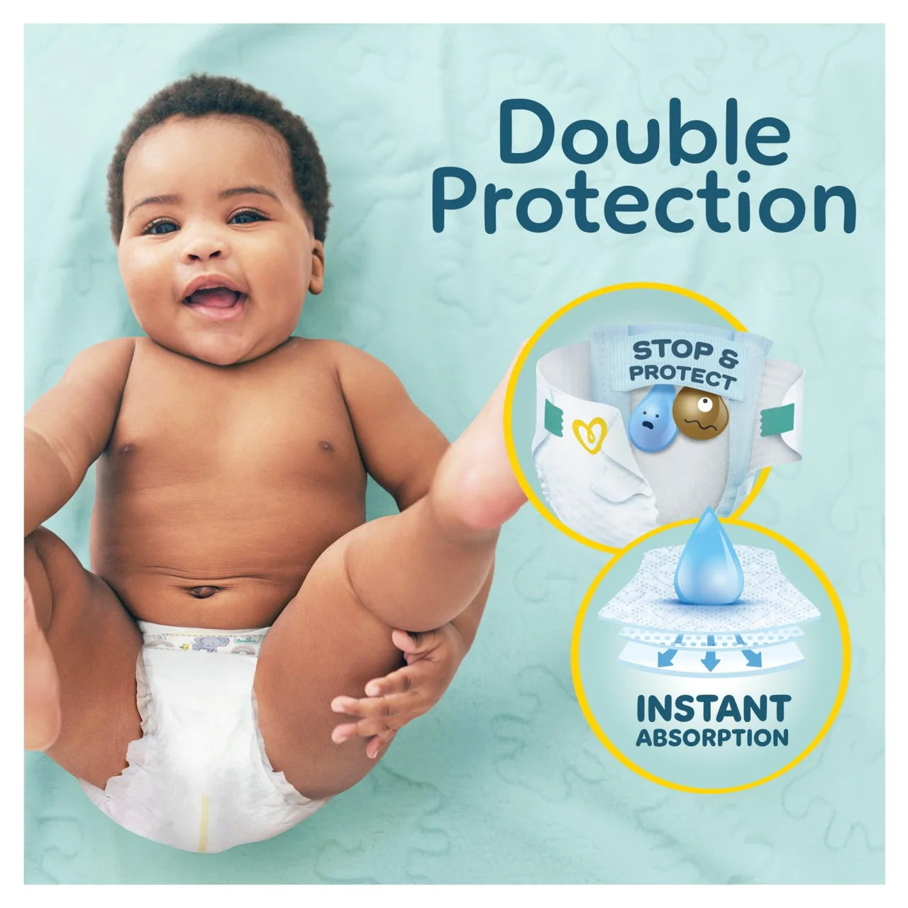 Pampers New Baby Nappies, Size 3 (6-10kg) Essential 40 per Pack