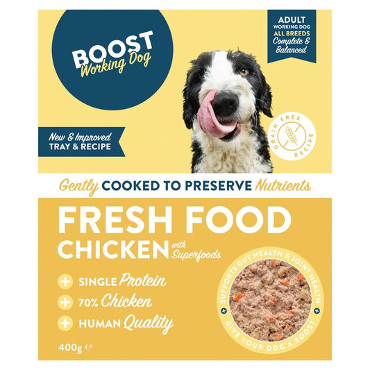 BOOST Pet Chicken with Superfoods Meal for Dogs 400g