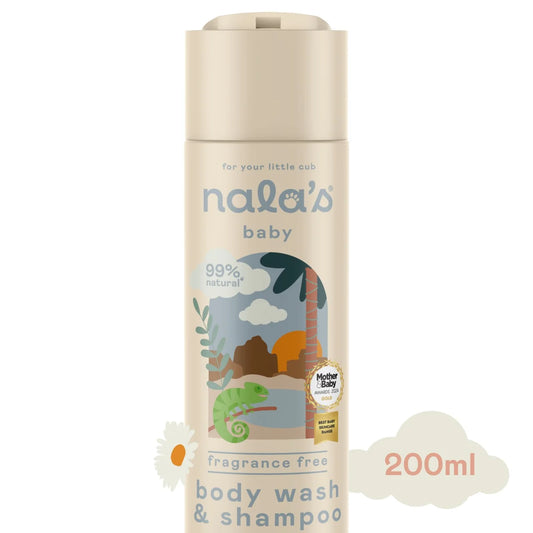 Nala's Baby Body Wash & Shampoo (Fragrance Free) 200ml