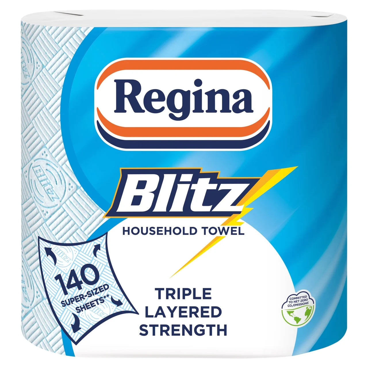 Regina Blitz Kitchen Roll 140 Supersized Sheets 2 Roll