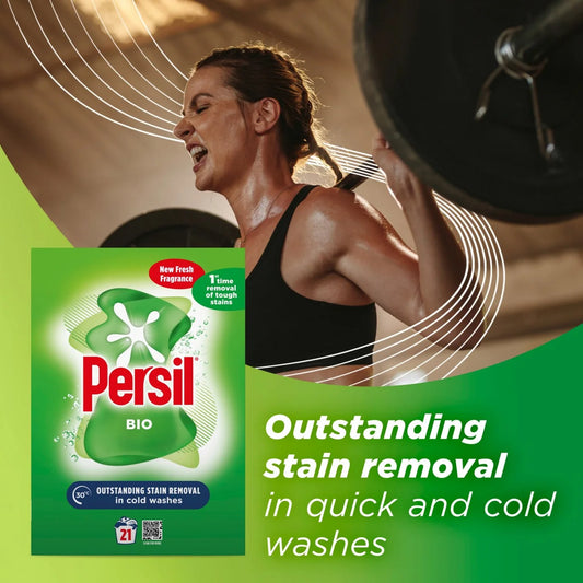 Persil Bio stain Fabric Cleaning Washing Powder 21 Wash 1.05kg