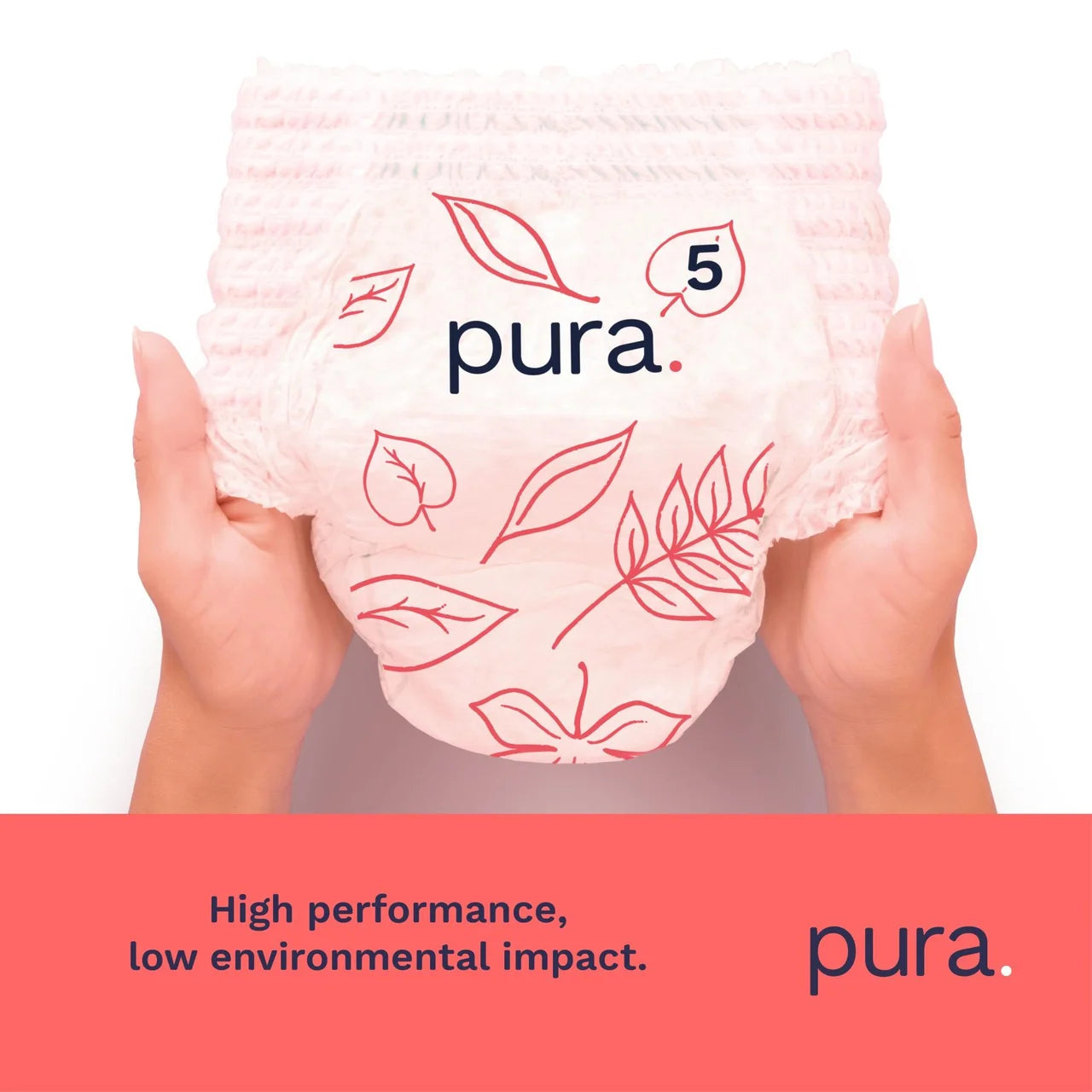 Pura Eco Nappy Pants, Size 5 (9-14kg) Mega 6 x 20 per Pack