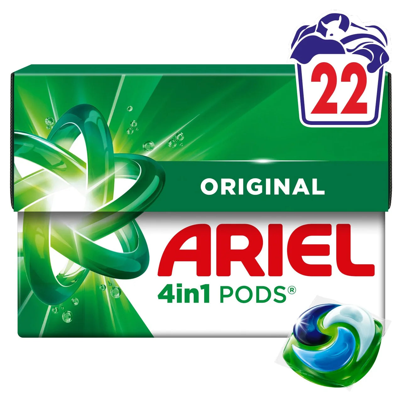Ariel 4in1 Original Pods Washing Capsules 22 Washes