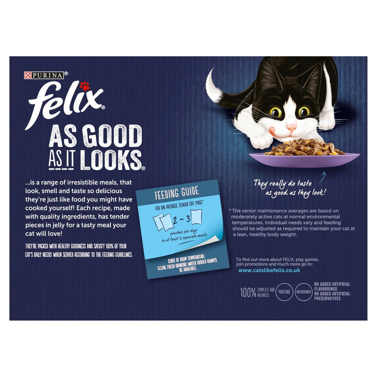 Felix As Good As it Looks Senior 7+ Mixed in Jelly Wet Cat Food 12 x 85g