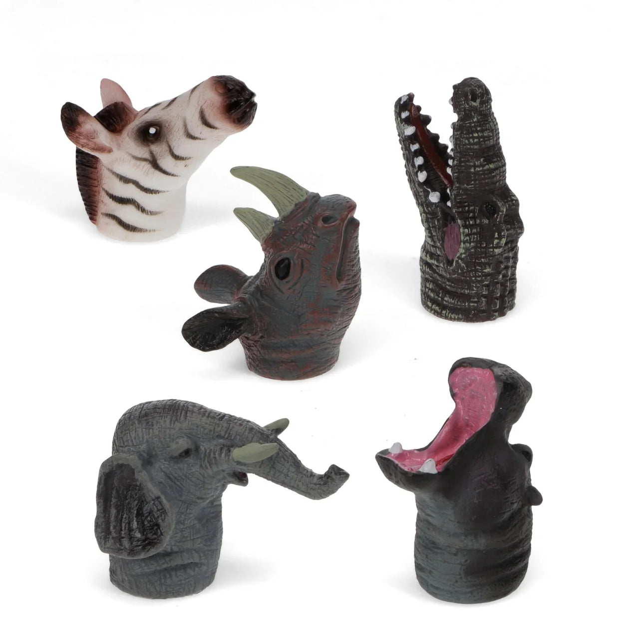 Rex London Safari Animal Finger Puppets 5 per pack