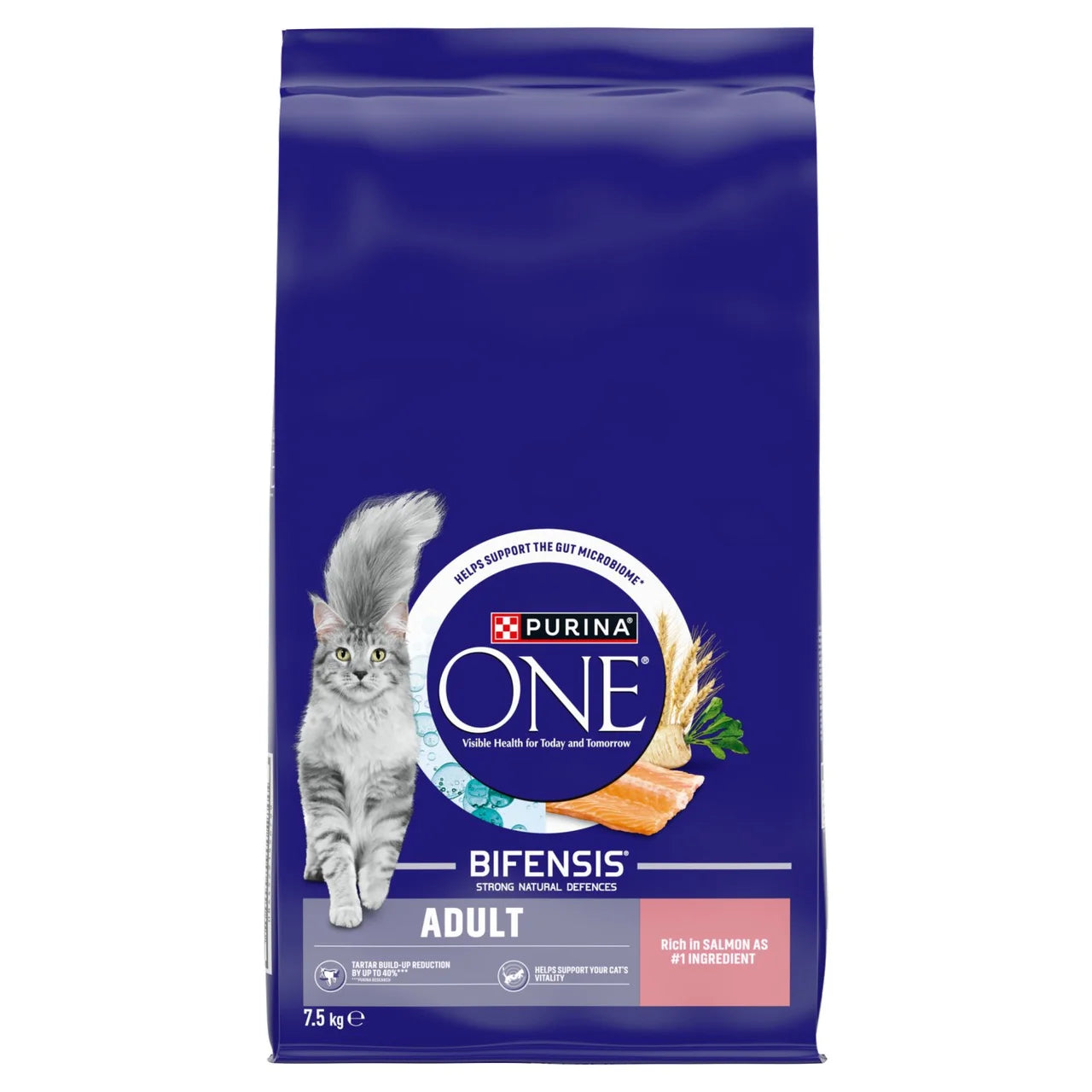 Purina One Salmon Dry Cat Food 7.5kg