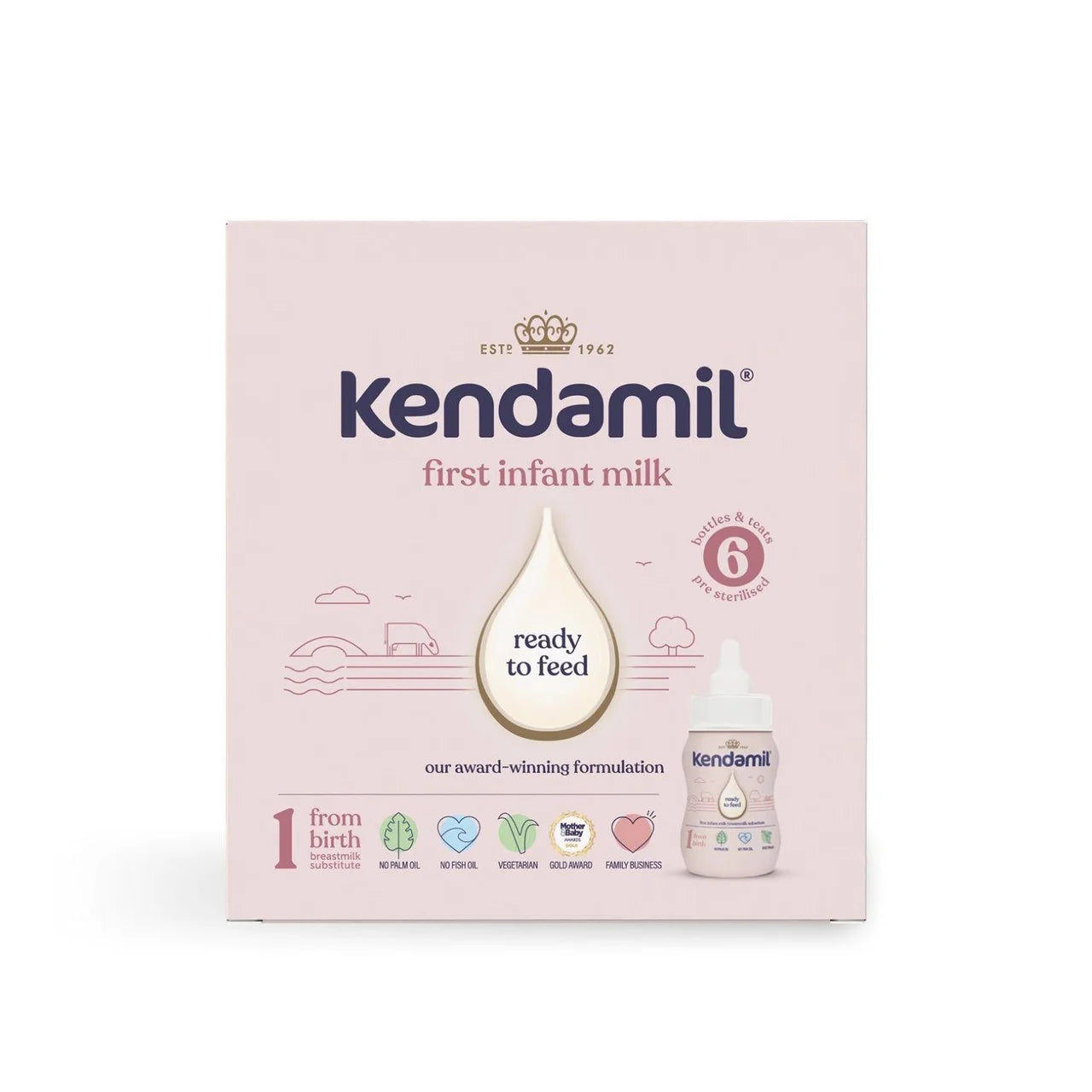 Kendamil Stage 1 First Infant Milk Starter Pack 6 x 70ml