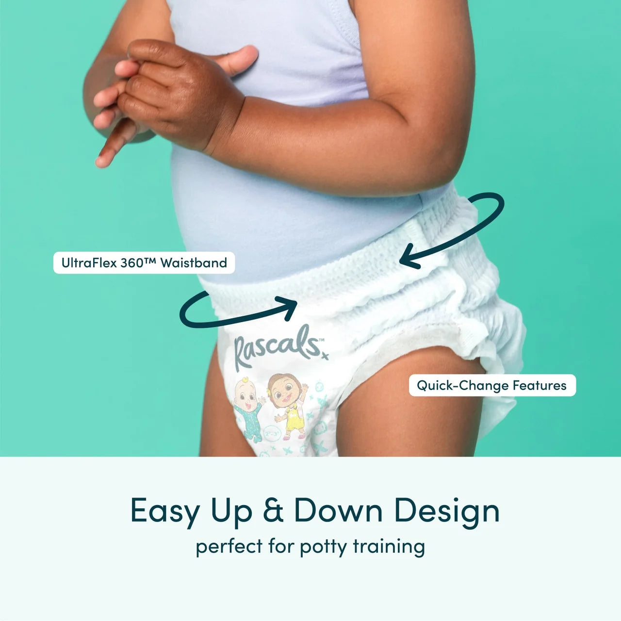Rascals CoComelon Nappy Pants, Size 6 (15-20kg) 26 per pack