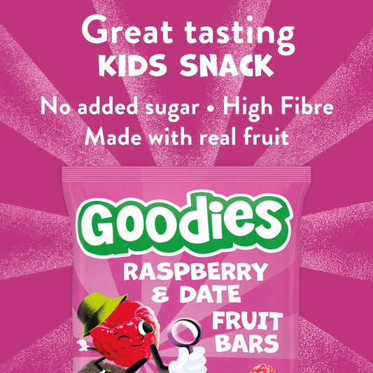 Goodies Raspberry & Date Fruit Bars Kids Snack Multipack 5 x 20