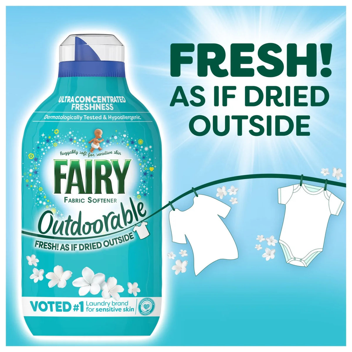 Fairy Outdoorable Fabric Conditioner 86 Wash 1204ml