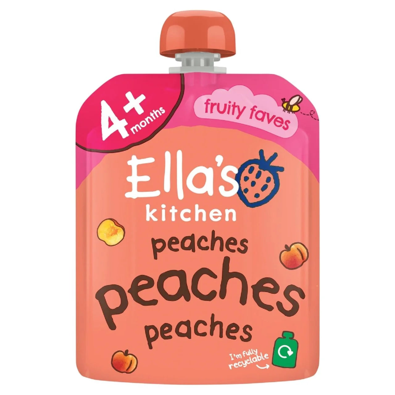 Ella's Kitchen Peaches First Tastes Baby Food Pouch 4+ Months 70g
