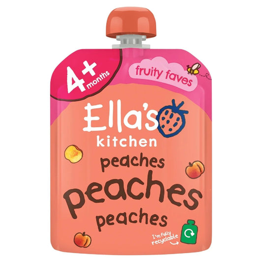 Ella's Kitchen Peaches First Tastes Baby Food Pouch 4+ Months 70g