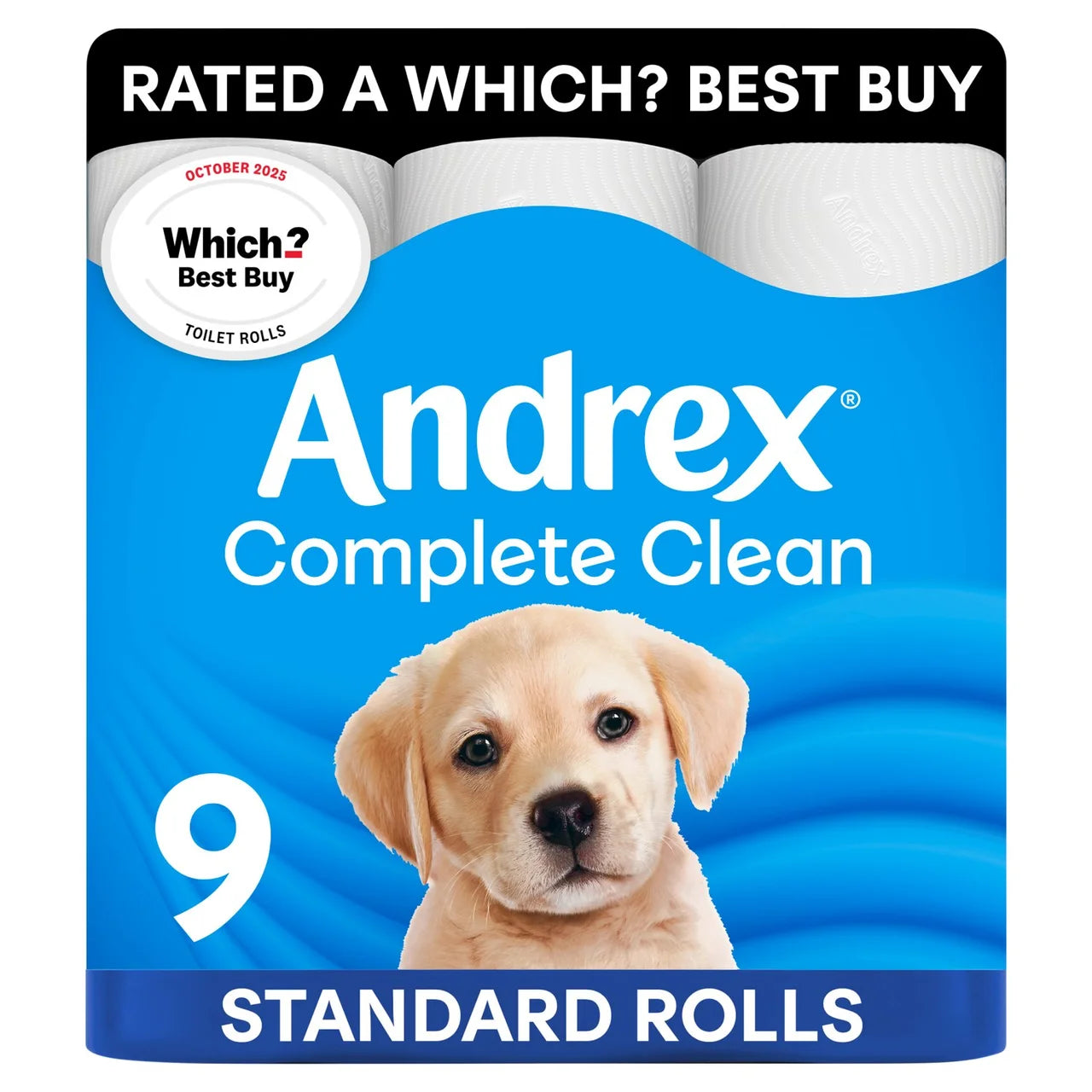 Andrex Complete Clean Toilet Roll 9 per pack