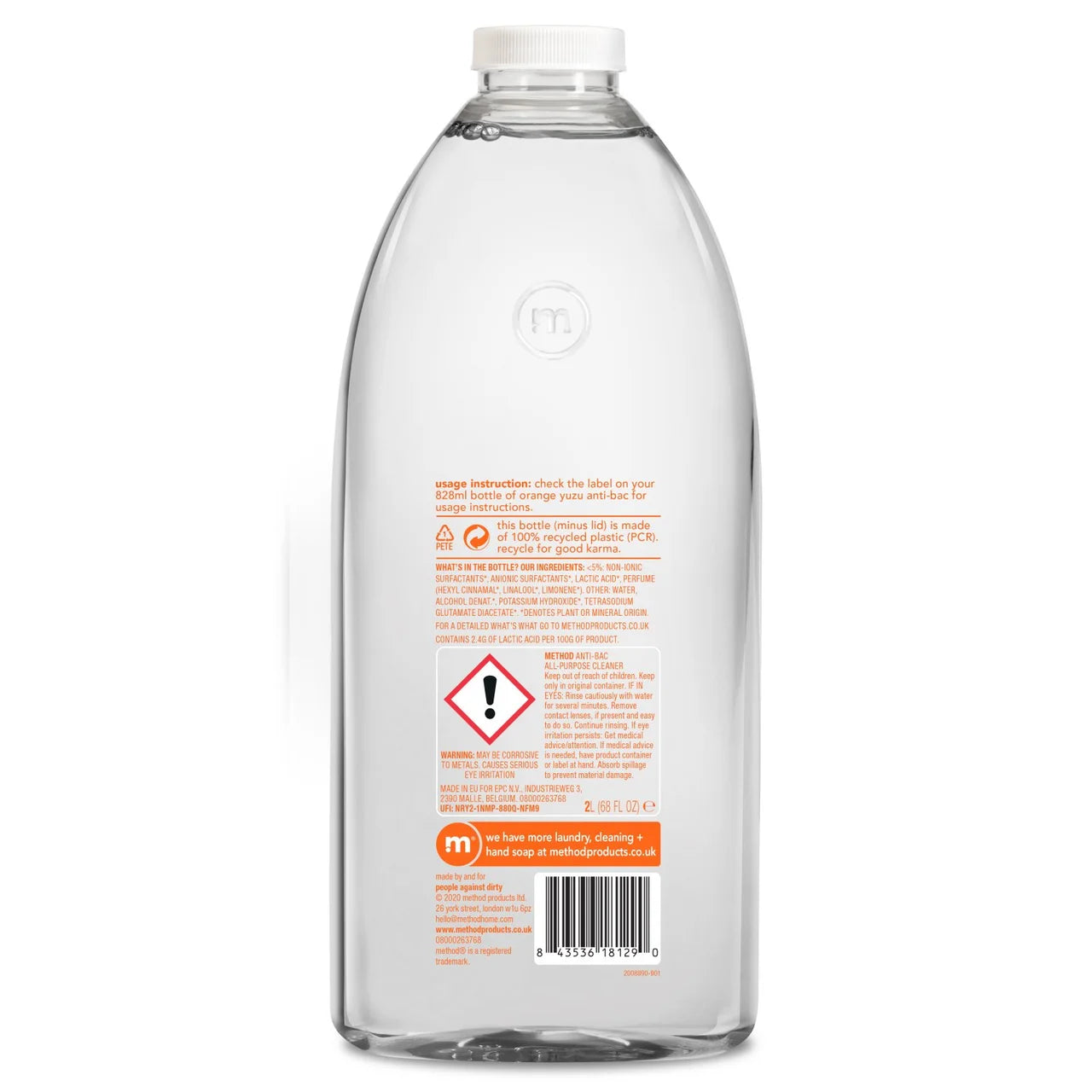 Method Antibacterial All Purpose Cleaner Refill Orange Yuzu 2L