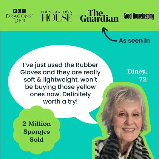 Seep Rubber Gloves Medium Plastic Free