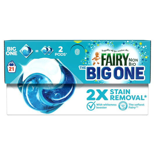 Fairy Non Bio Big One Washing Liquid Pods 21 washes