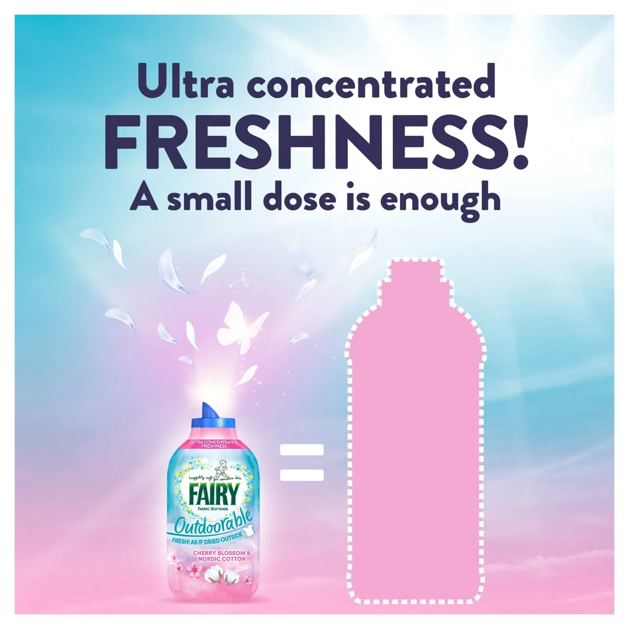 Fairy Outdoorable Fabric Conditioner Cherry Blossom & Nordic Cotton 840ml