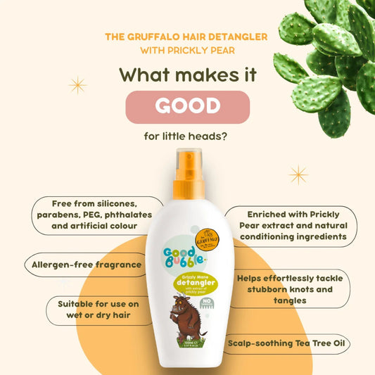 Good Bubble The Gruffalo Grizzly Mane Detangler with Prickly Pear 150ml