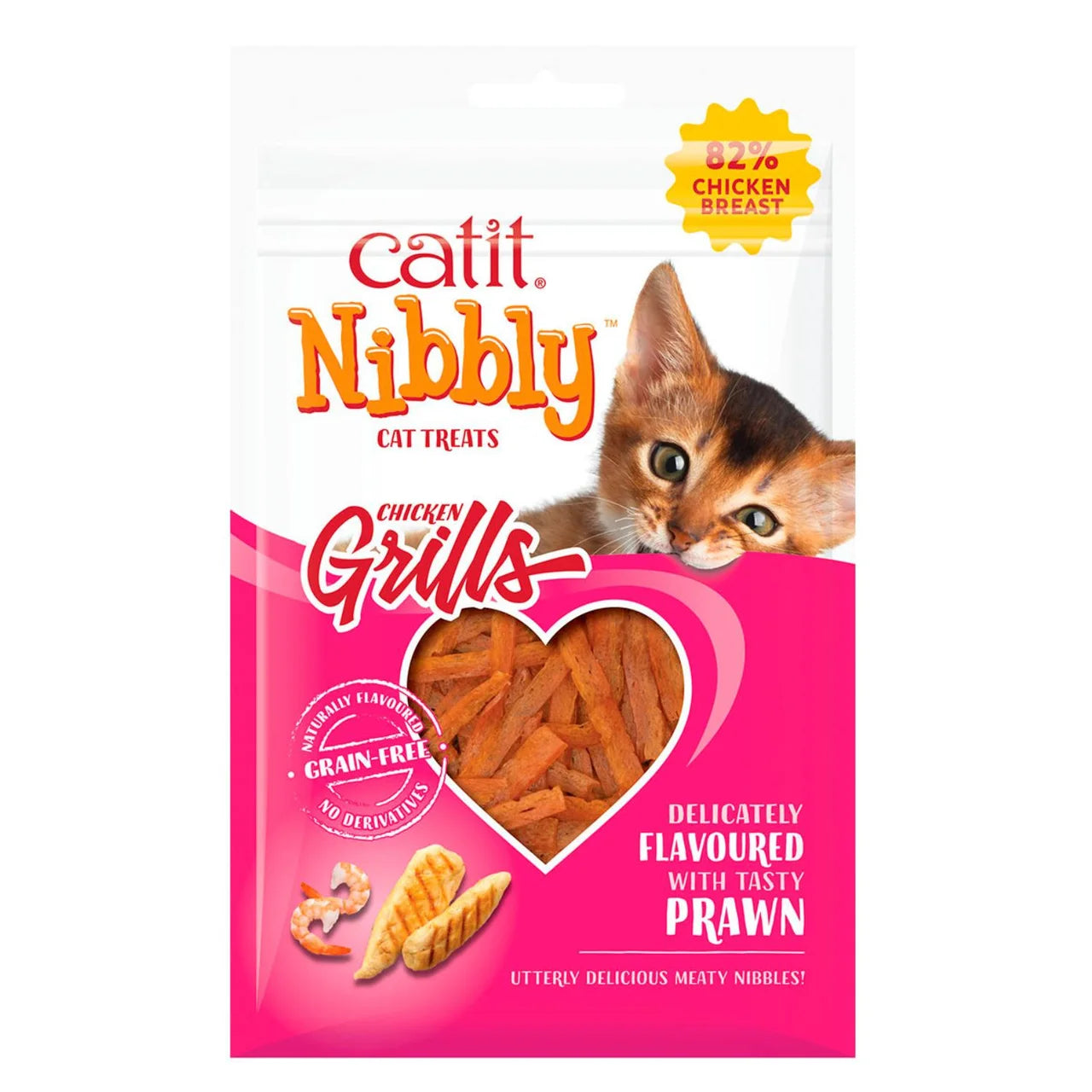 Catit Nibbly Grills Chicken & Prawn Cat Treat 30g