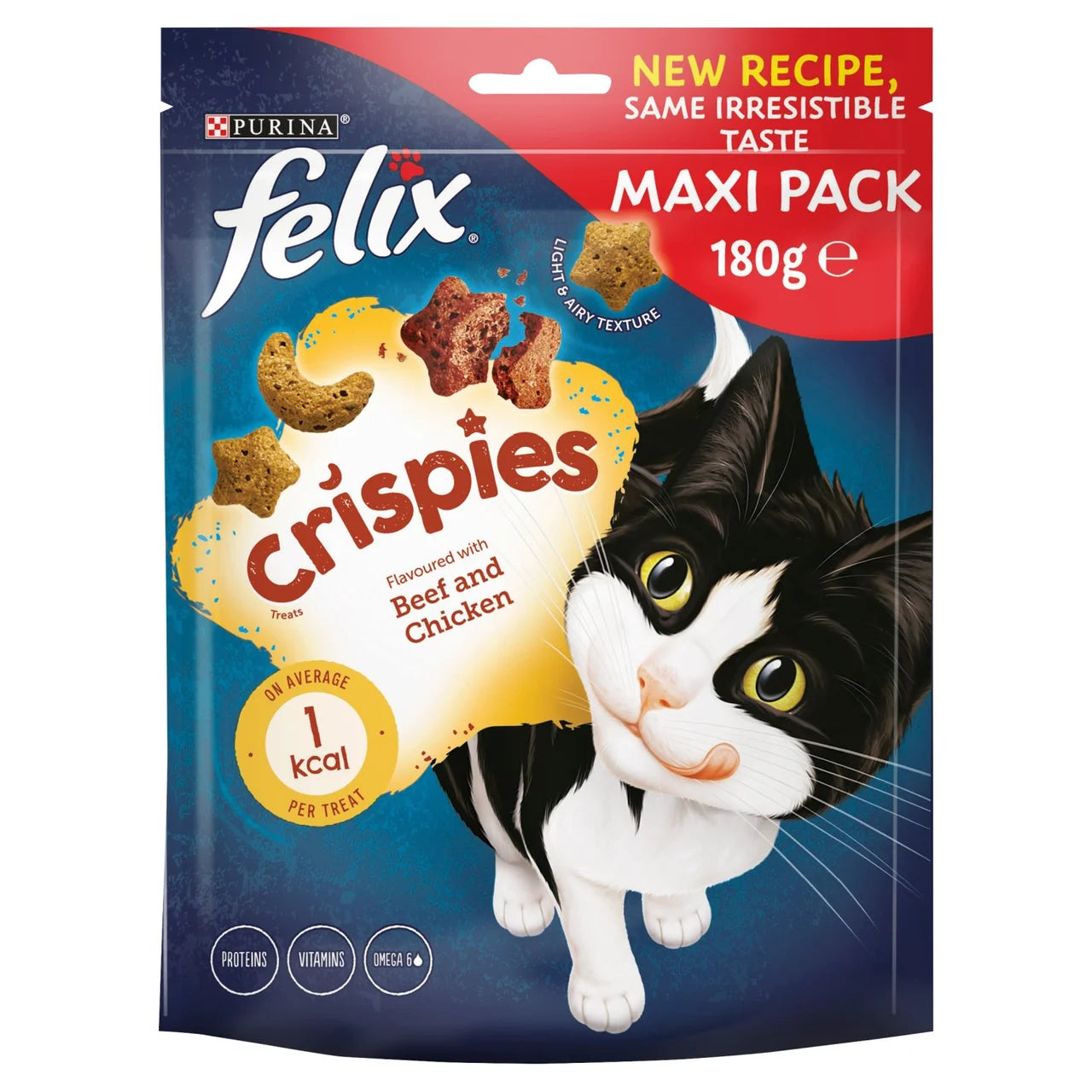 Felix Crispies Chicken and Beef Cat Treats 180g