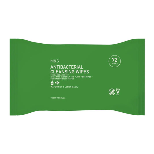 M&S Antibacterial Cleansing Wipes 72 per pack